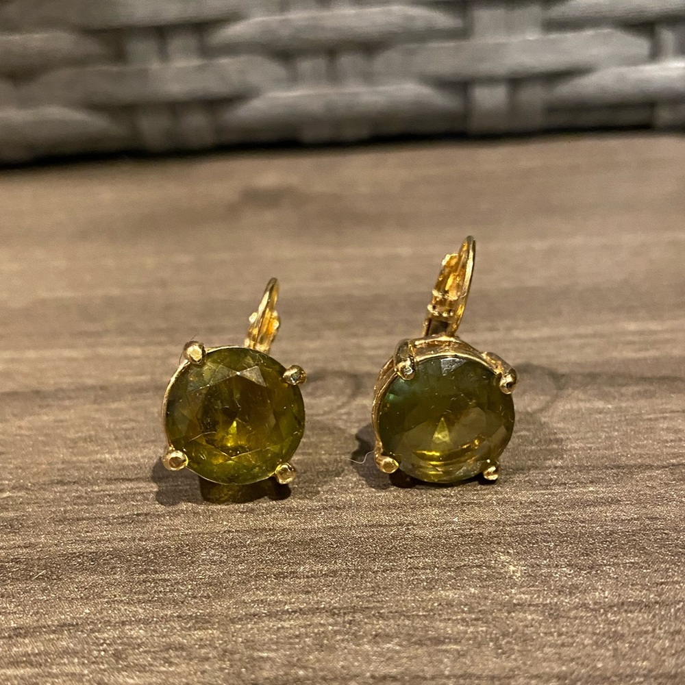 Green Kate Spade earrings
